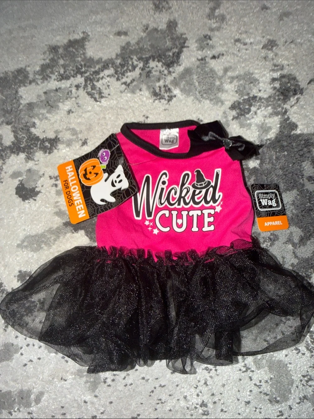 Ag Adriano Goldschmied Pink and Black 'Wicked Cute' Halloween Dog Dress